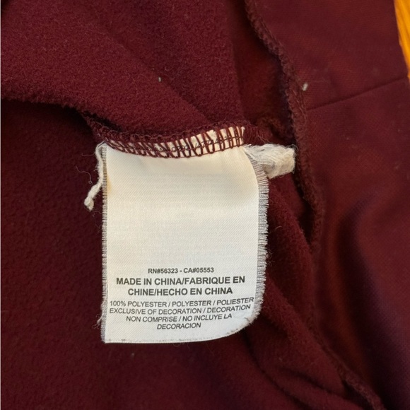 Nike Dri-Fit Men’s Fleece Maroon 1/4 Zip Pullover Size Medium - Picture 8 of 11